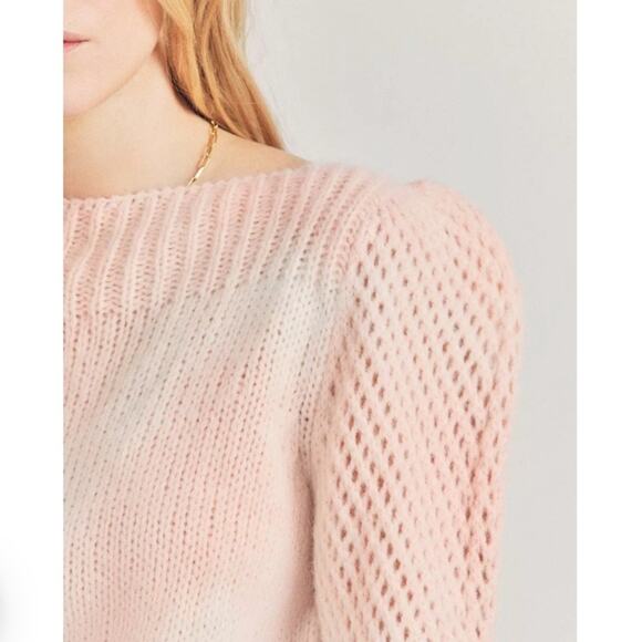 NWT Loveshackfancy Hand Dyed Rosie Pullover Sweater Size Medium Alpaca - Picture 4 of 7